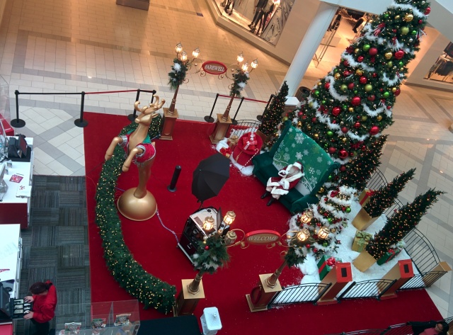 Lonely looking mall Santa; on November 2nd!